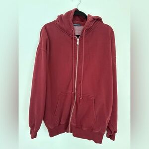 Brandy Melville Maroon Hoodie